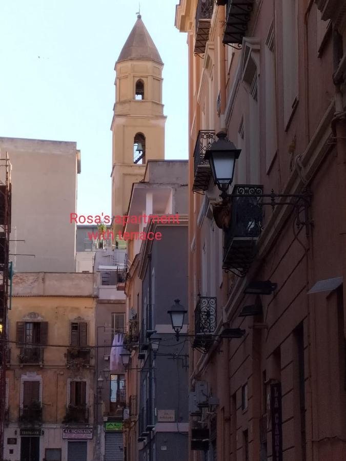 Rosa'S Apartment With Terrace Cagliari Kültér fotó