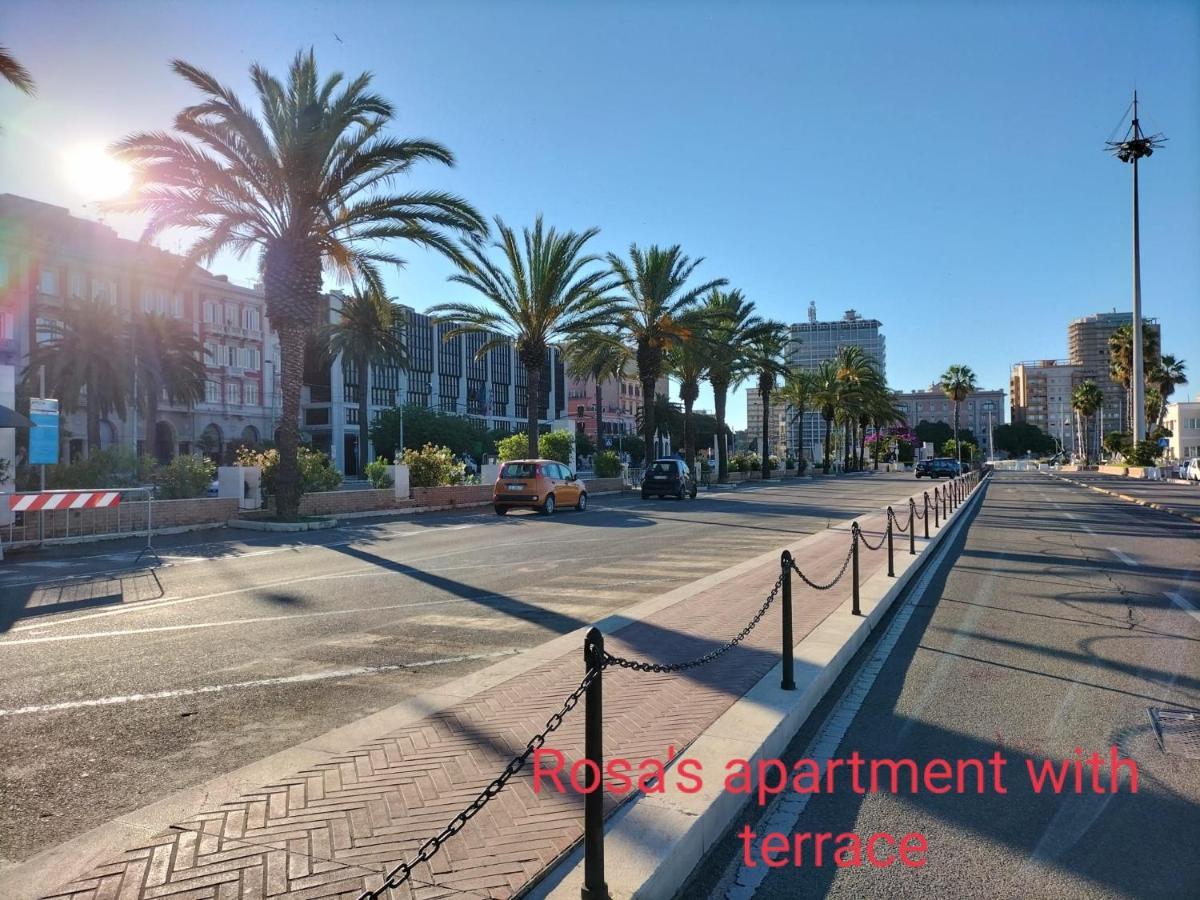 Rosa'S Apartment With Terrace Cagliari Kültér fotó